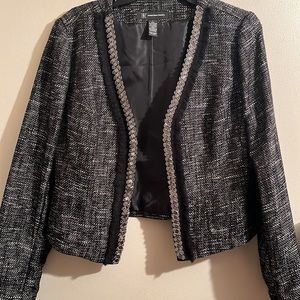 NWT LG INC Black/White Jacket with Shimmer